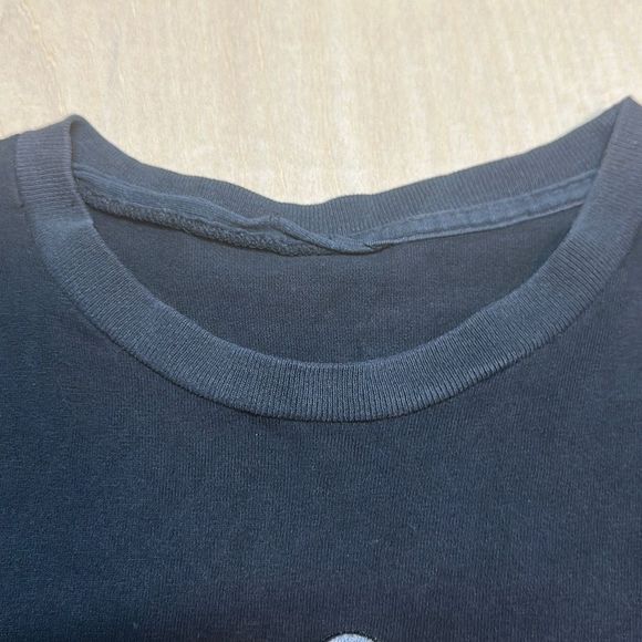 Vintage Betty Boop Spelled out Motorcycles t shirt embroidered Logo Size L - Picture 6 of 6